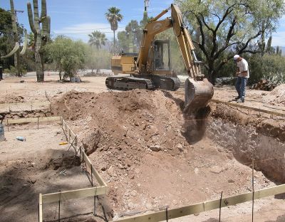 Excavation for Pool Installation